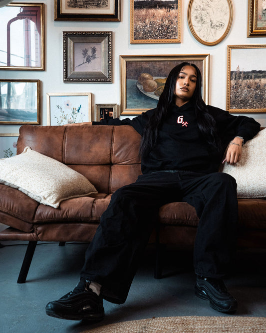 "THE GRIND" Pull-over Hoodie - BLACK